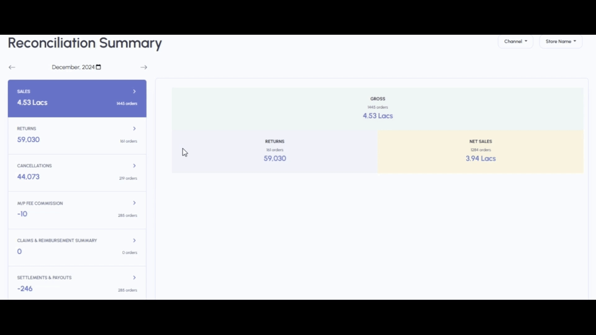 Reconciliation Dashboard